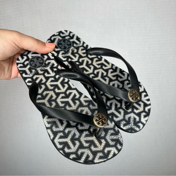 Tory Burch Shoes - Tory Burch |‎ Size woman’s 4 Flip Flops Black and White Sandals